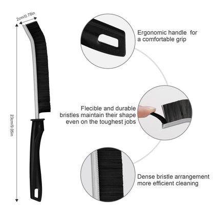 Premium Recess Crevice Cleaning Brush Household Grout Cleaning Brush Tool UK | Hard Bristle Gap & Corner Scrubbing Brush