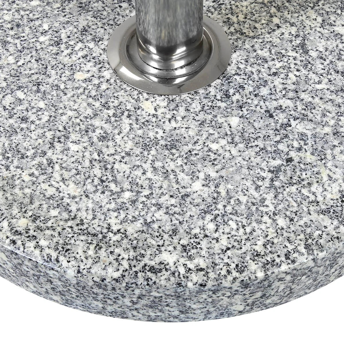 Charles Bentley 15Kg Round Granite Parasol Base Stone Umbrella Stand | Secure Windproof Stability | Patio Tables & Gardens