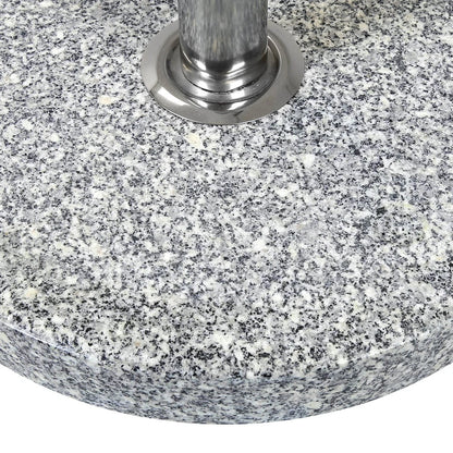 Charles Bentley 15Kg Round Granite Parasol Base Stone Umbrella Stand | Secure Windproof Stability | Patio Tables & Gardens