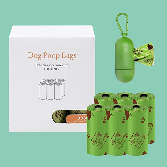 240 extra thick biodegradable dog poo bags with leak proof design and free dispenser for hygienic pet waste disposal-1