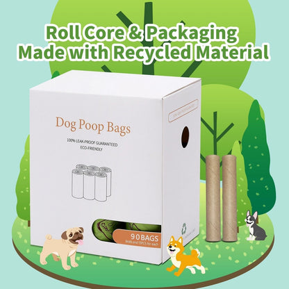 240 extra thick biodegradable dog poo bags with leak proof design and free dispenser for hygienic pet waste disposal-3