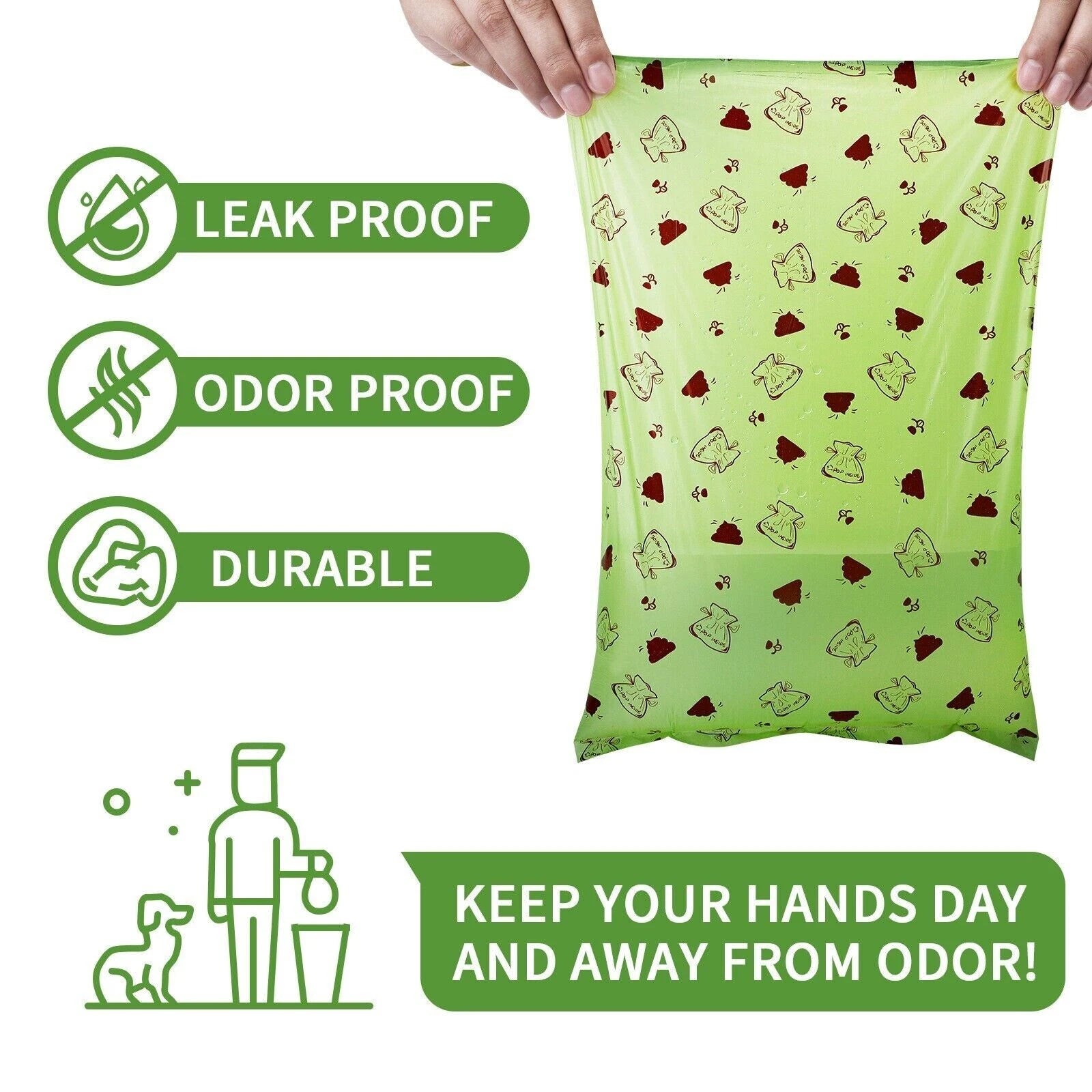 240 extra thick biodegradable dog poo bags with leak proof design and free dispenser for hygienic pet waste disposal-4