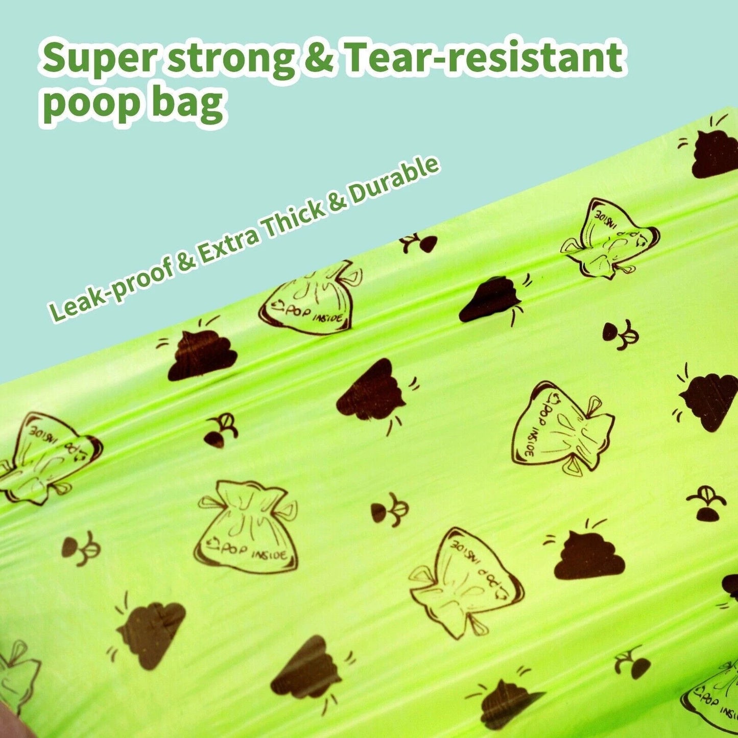 240 extra thick biodegradable dog poo bags with leak proof design and free dispenser for hygienic pet waste disposal-5