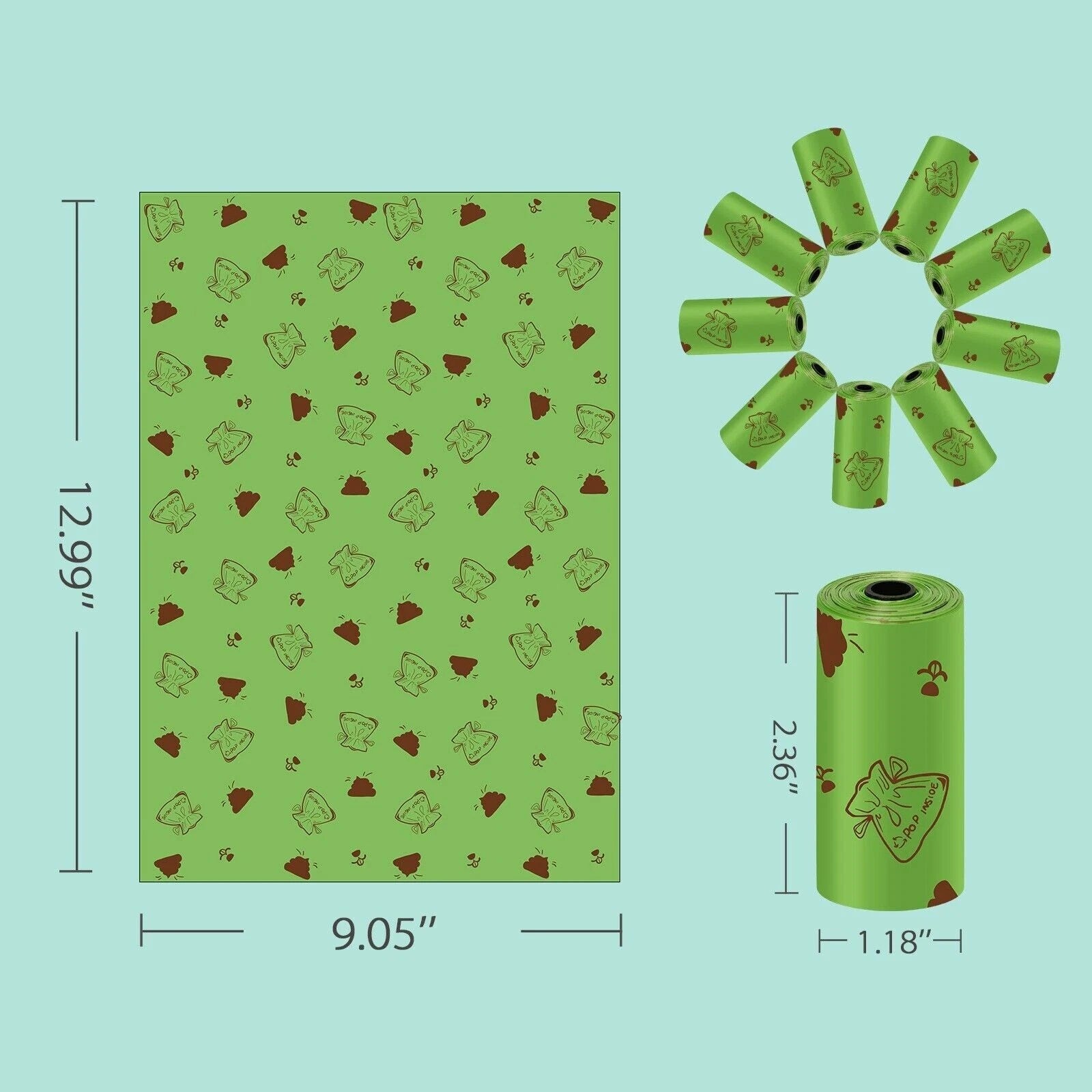 240 extra thick biodegradable dog poo bags with leak proof design and free dispenser for hygienic pet waste disposal-6