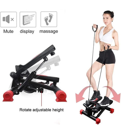 Mini stepper fitness exercise machine for leg arm thigh aerobic cardio workouts and compact home gym training-3
