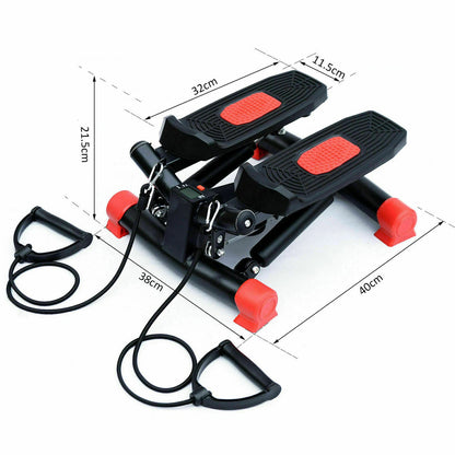 Mini stepper fitness exercise machine for leg arm thigh aerobic cardio workouts and compact home gym training-11