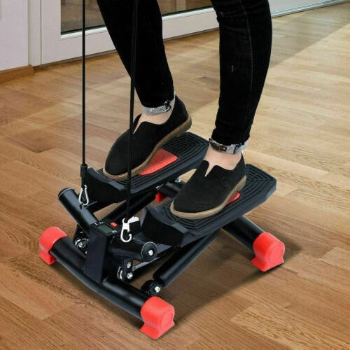 Mini stepper fitness exercise machine for leg arm thigh aerobic cardio workouts and compact home gym training-6