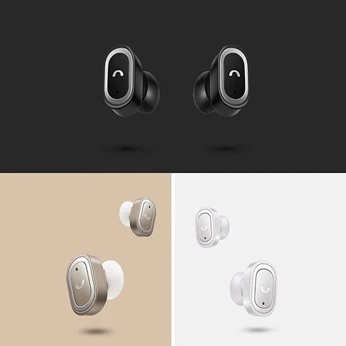 Wireless TWS Bluetooth earbuds for all mobile phones with charging case and stereo sound in-ear design
