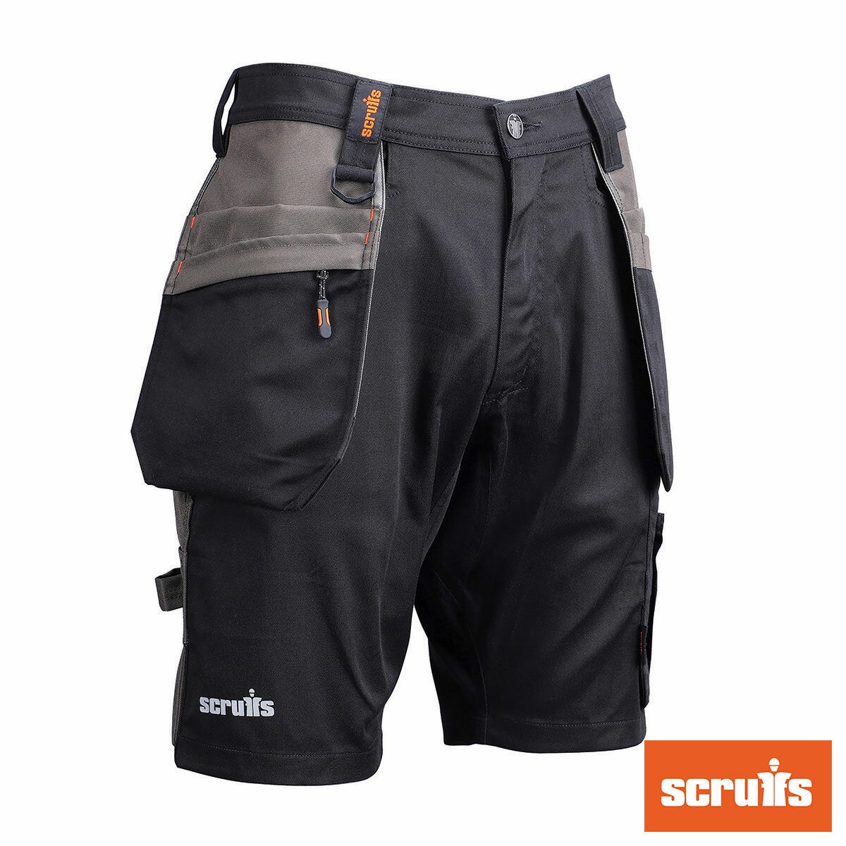 Scruffs Worker Plus holster shorts black, main view