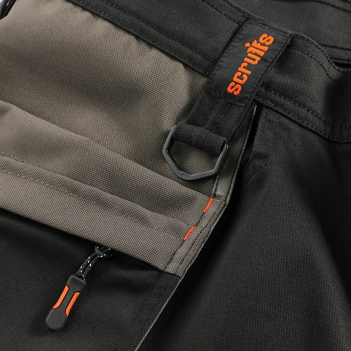 Scruffs Worker Plus holster shorts black, view 3