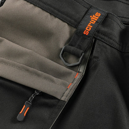 Scruffs Worker Plus holster shorts black, view 3