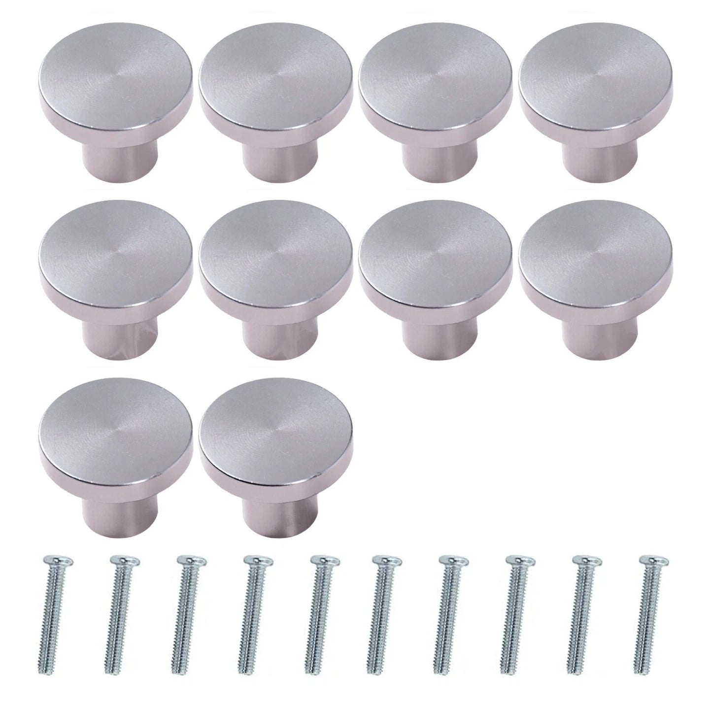 10 piece cabinet door knob set for cupboard drawer furniture kitchen and DIY replacement handles UK-3