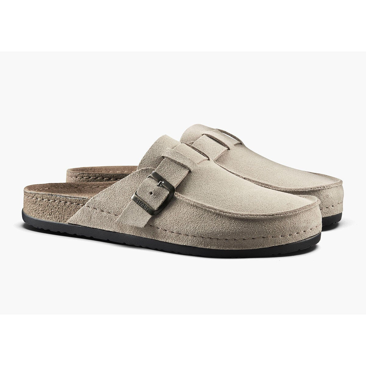 Simba men's Rok leather slippers, view 4