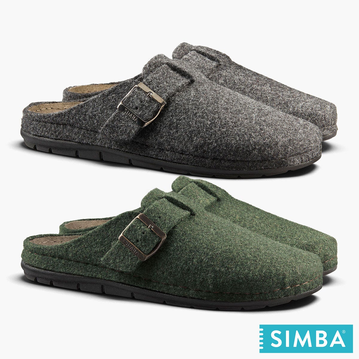 Simba men's Stormur merino wool slippers, main view