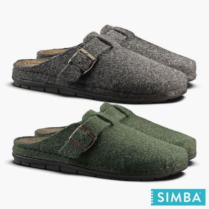 Simba men's Stormur merino wool slippers, main view