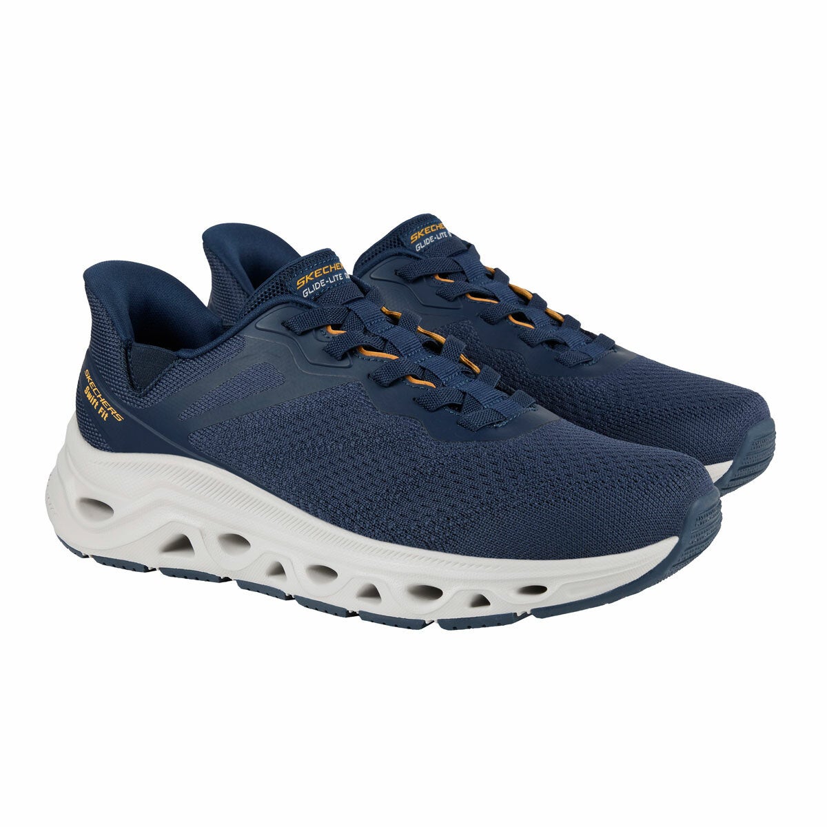 Skechers men's Glide-Step Swift Fit hands-free trainer, view 3
