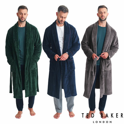 Ted Baker men's fleece robe, main view