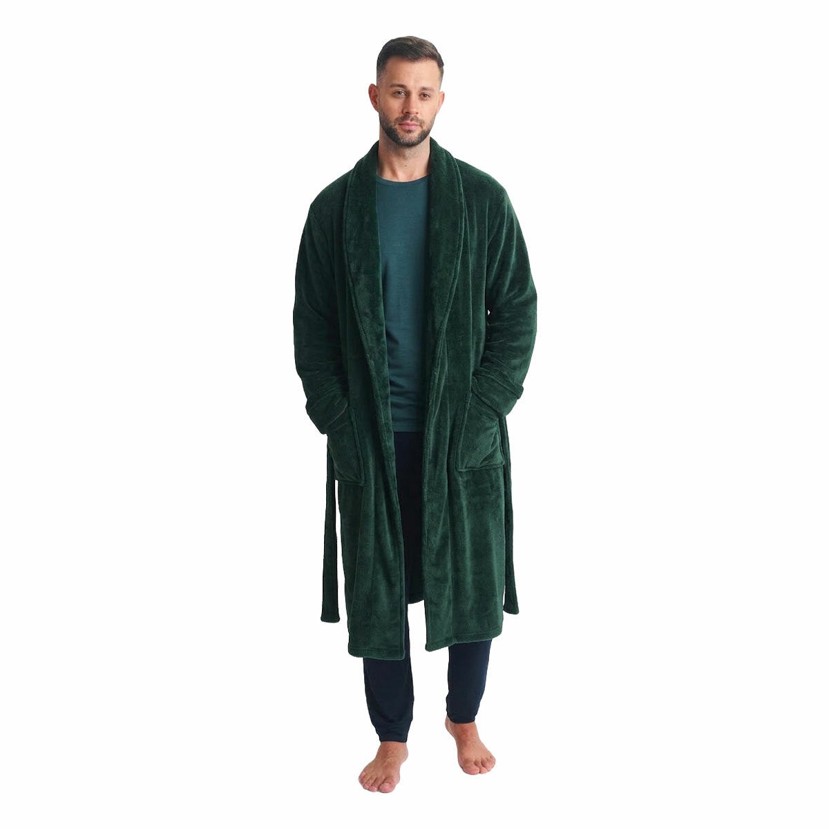 Ted Baker men's fleece robe, view 2