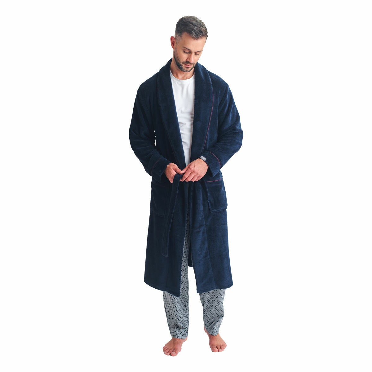 Ted Baker men's fleece robe, view 3
