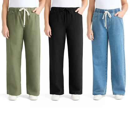 Teddi Rose women's wide leg pull on trousers, main view