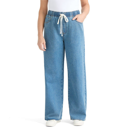Teddi Rose women's wide leg pull on trousers, view 3