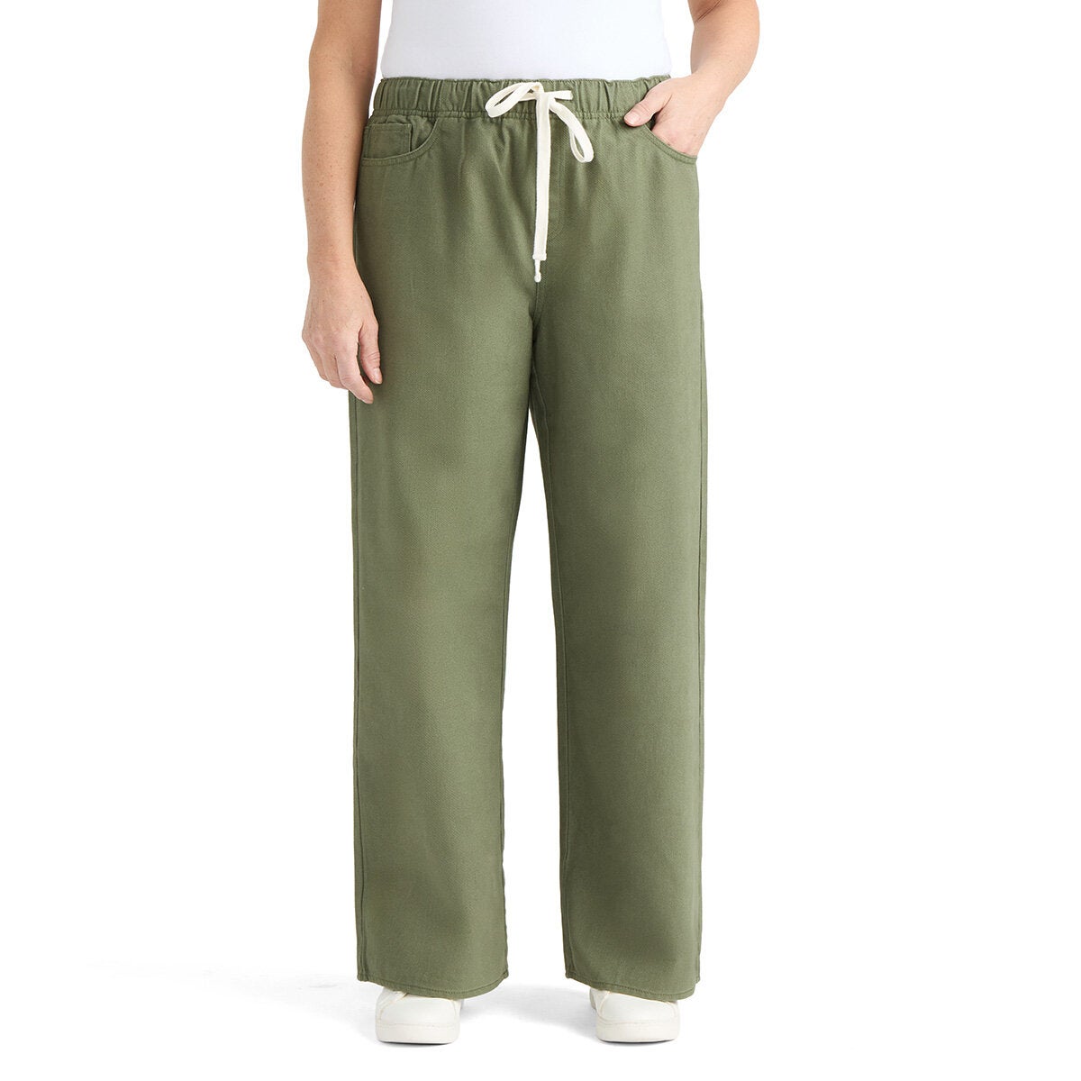 Teddi Rose women's wide leg pull on trousers, view 4