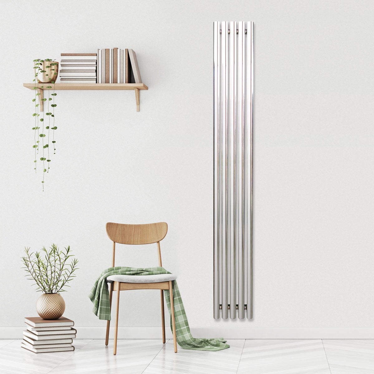 Ultraheat Imperium vertical chrome radiator, main view