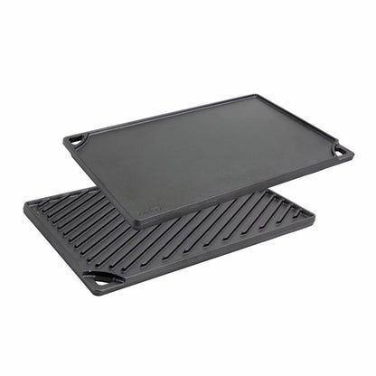 Lodge Seasoned Reversible Grill & Griddle | Dual-Sided Cooking Surface | Indoor & Outdoor Grilling