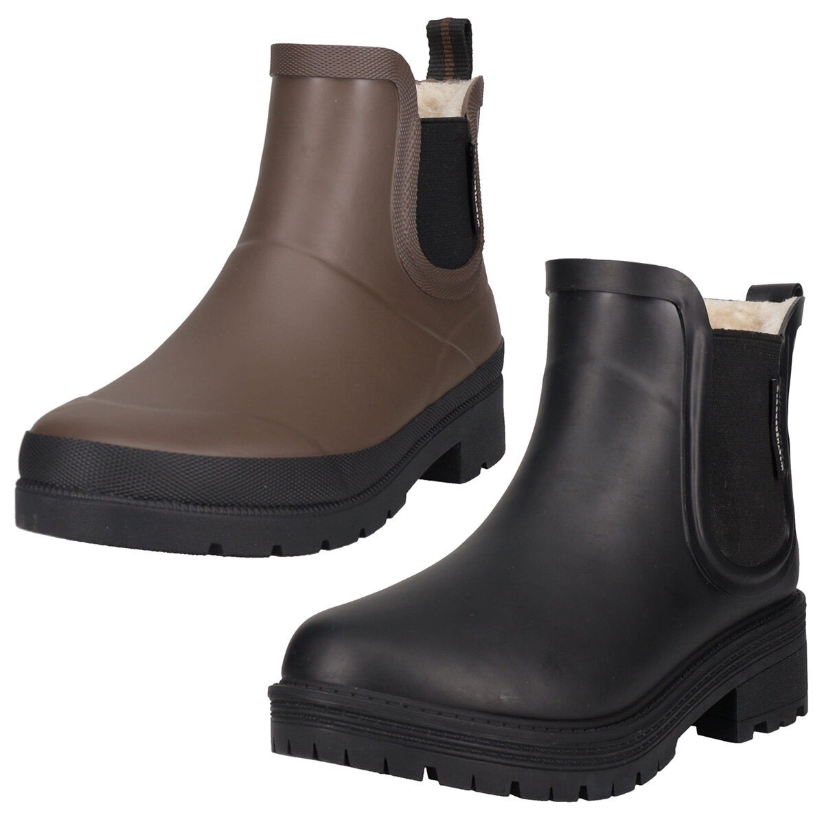 Weatherproof women's fur lined waterproof boots, main view