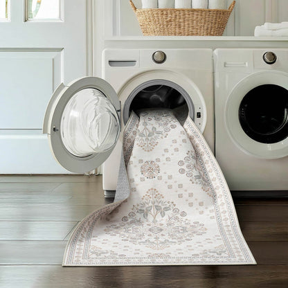 Wyatt and Ash washable chenille runner and rug, view 5
