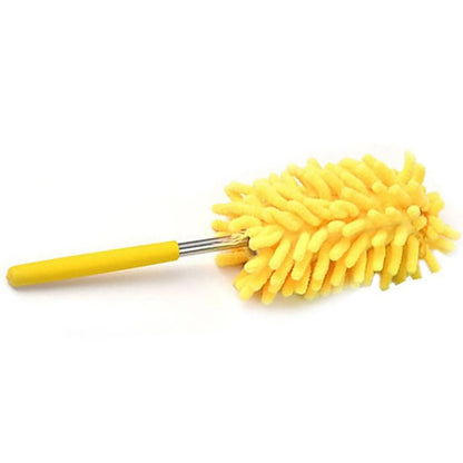 Telescopic Extendable Magic Microfibre Cleaning Feather Duster Extending Brush | Adjustable Long Reach Dusting Tool for Home & Car Cleaning